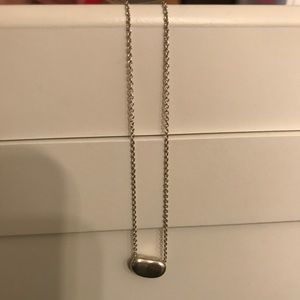 Tiffany & Co Bean stealing silver necklace.